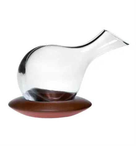 DELICANTER CASE WITH DECANTER WITH DARK WOOD BASE Vista Alegre