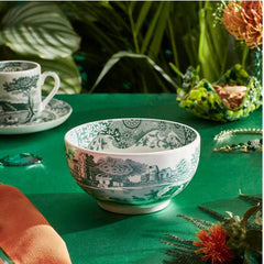 Spode Heritage Green Italian Dip Bowls – Set of 4 Ceramic Olive & Sauce Dishes Spode
