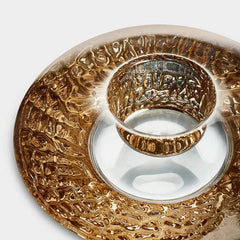 Discus Gold Votive Orrefors - Crystal House