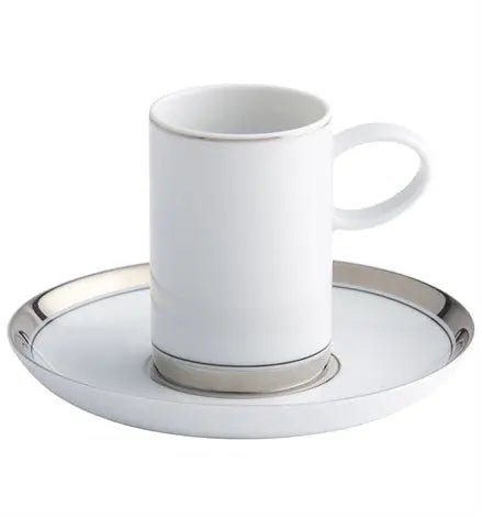 DOMO PLATINIUM COFFEE CUP & SAUCER Vista Alegre