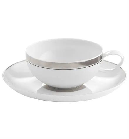 DOMO PLATINIUM TEA CUP & SAUCER Vista Alegre