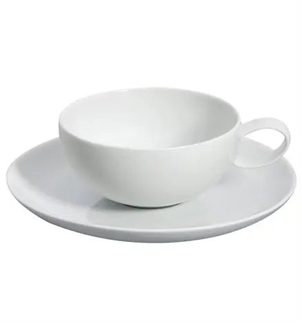 DOMO WHITE BREAKFAST CUP & SAUCER Vista Alegre