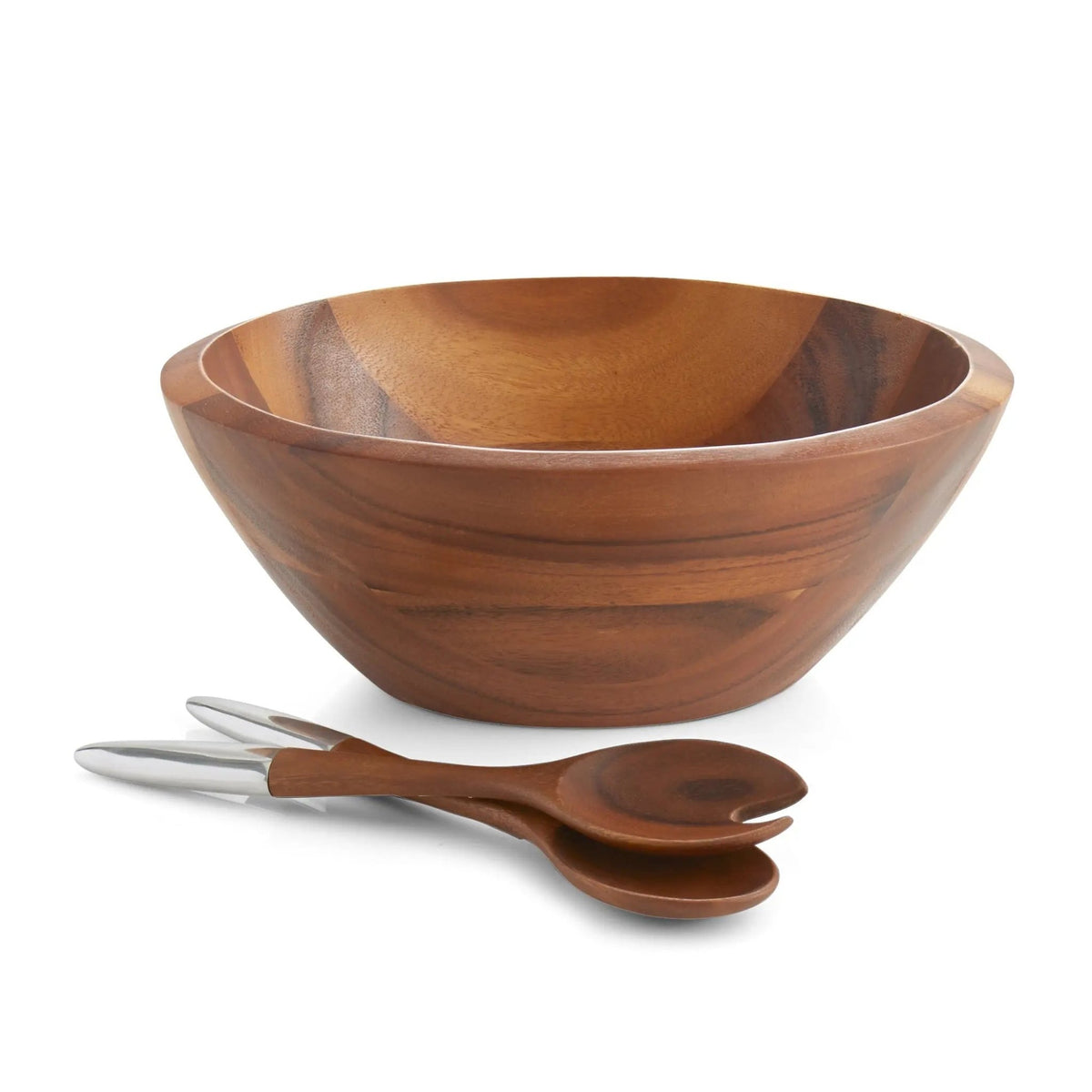 Eclipse Salad Bowl W/ Servers Nambé