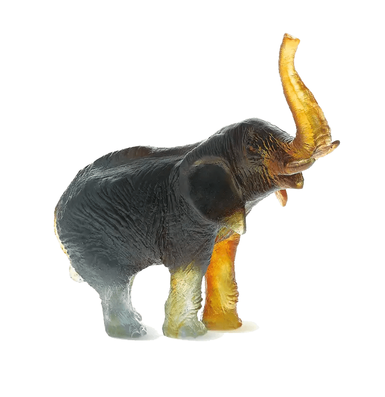 Elephant in Amber & Green by Jean-François Leroy Daum