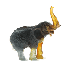 Elephant in Amber & Green by Jean-François Leroy Daum