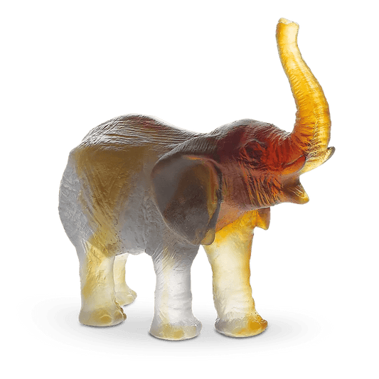 Elephant in Amber & Green by Jean François Leroy Daum