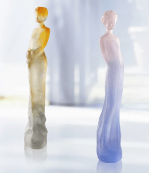 Eugenie in Pink & Yellow by Jean - Philippe Richard 375 ex Daum - Crystal House