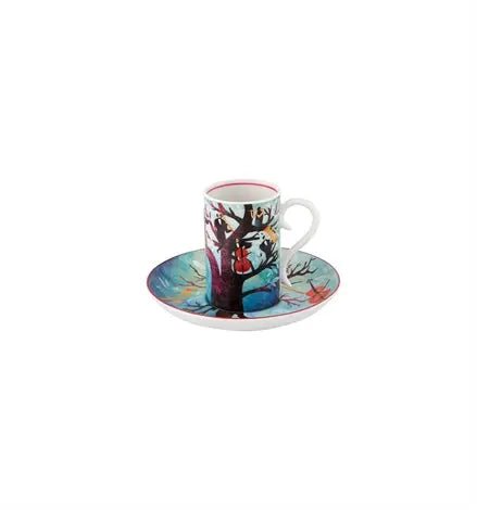 FÜR BEETHOVEN SET 4 COFFEE CUPS W/ SAUCERS Vista Alegre