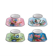 FÊTE VOS JEUX SET 4 COFFEE CUPS WITH SAUCERS Vista Alegre