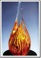 Fire Mountain Tear drop - 1959 Monarch Custom Glass