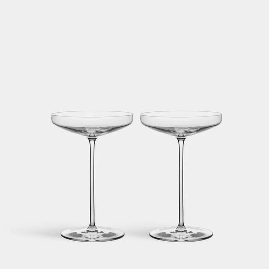 Frantzén Coupe Set of 2 - Luxury Crystal Gifts & Premium Glass Orrefors - Crystal House