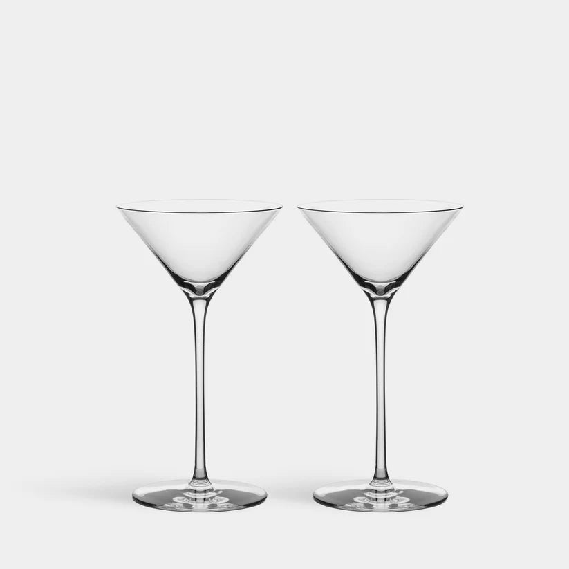 Frantzén Martini Set of 2 - Crystal Luxury Glasses Premium Gift Orrefors - Crystal House