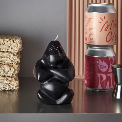Gabba Gabba Candle Black Kosta Boda - Crystal House