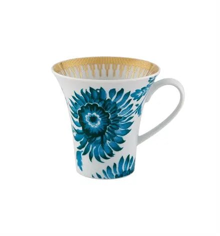 GOLD EXOTIC TEA CUP W/ SAUCER Vista Alegre