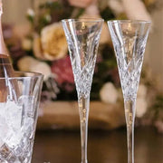 Happy Celebrations Toasting Flute 210ml 7floz, Set of 2 Crystal House