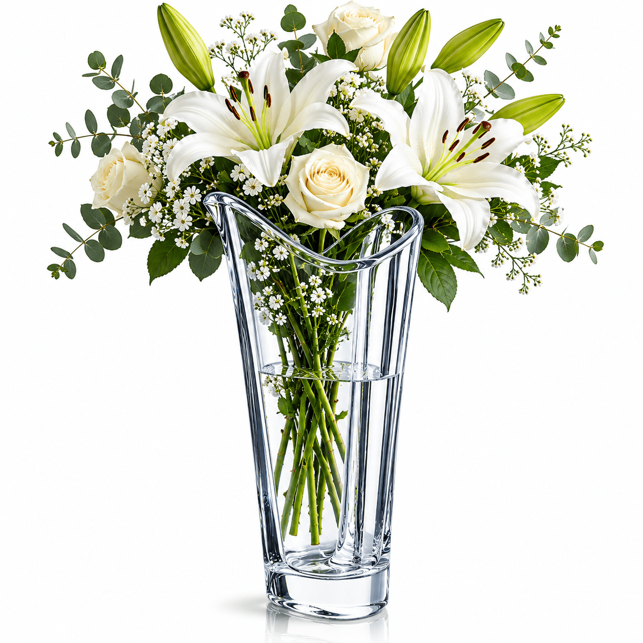 Heart Bud Luxury Crystal Vase Home Decor - Premium Gift Orrefors - Crystal House