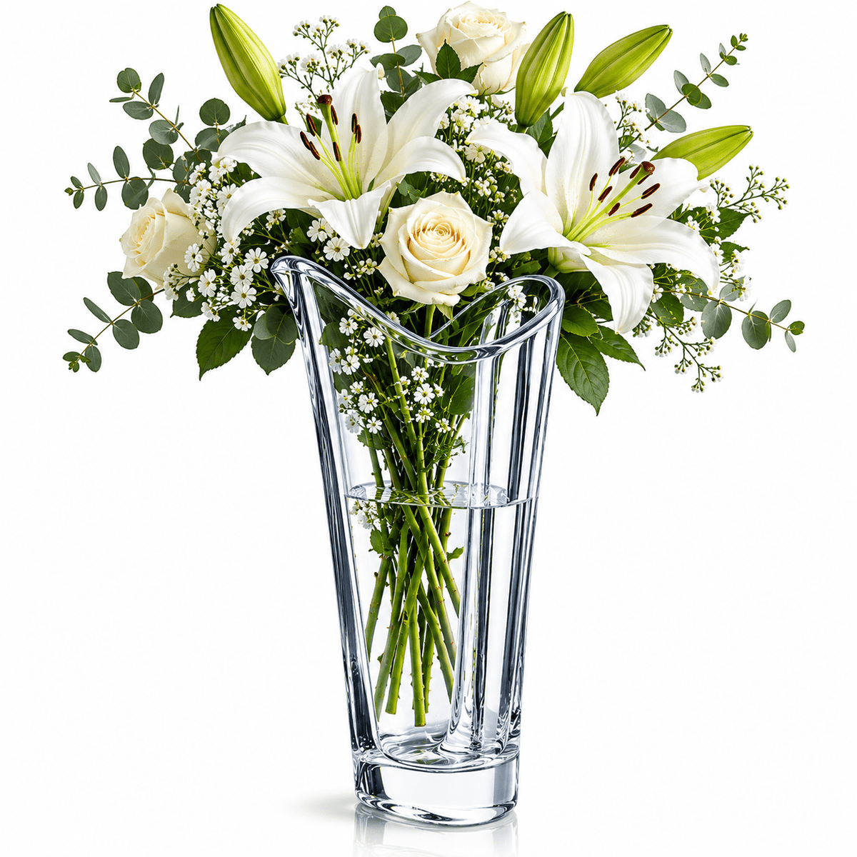 Heart Bud Luxury Crystal Vase Home Decor - Premium Gift Orrefors - Crystal House
