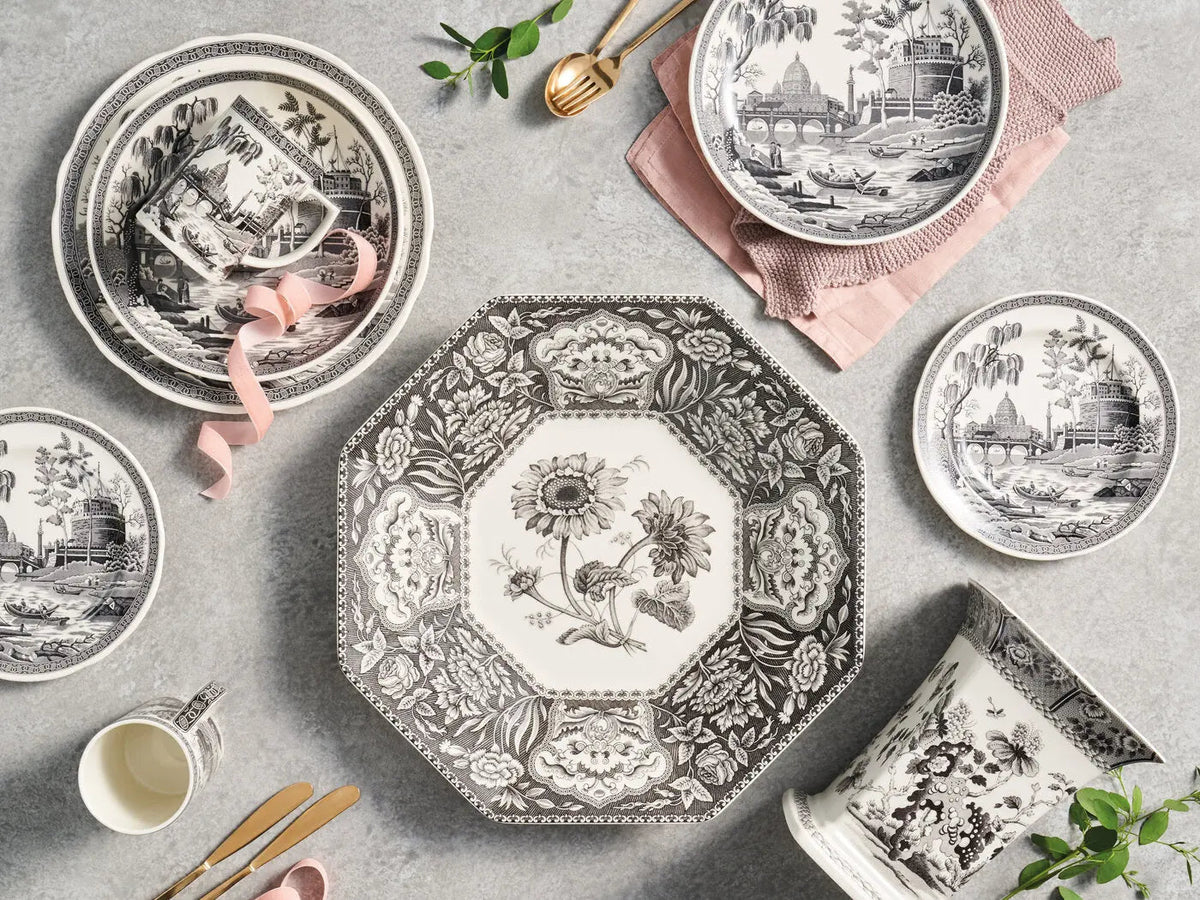 Heritage Dinnerware / Serveware / Giftware Octagonal Platter (Floral) Spode