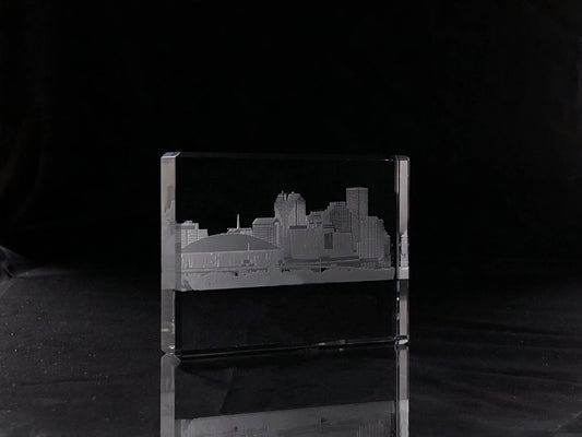 I Love New Orleans Skyline Paperweight Crystal House