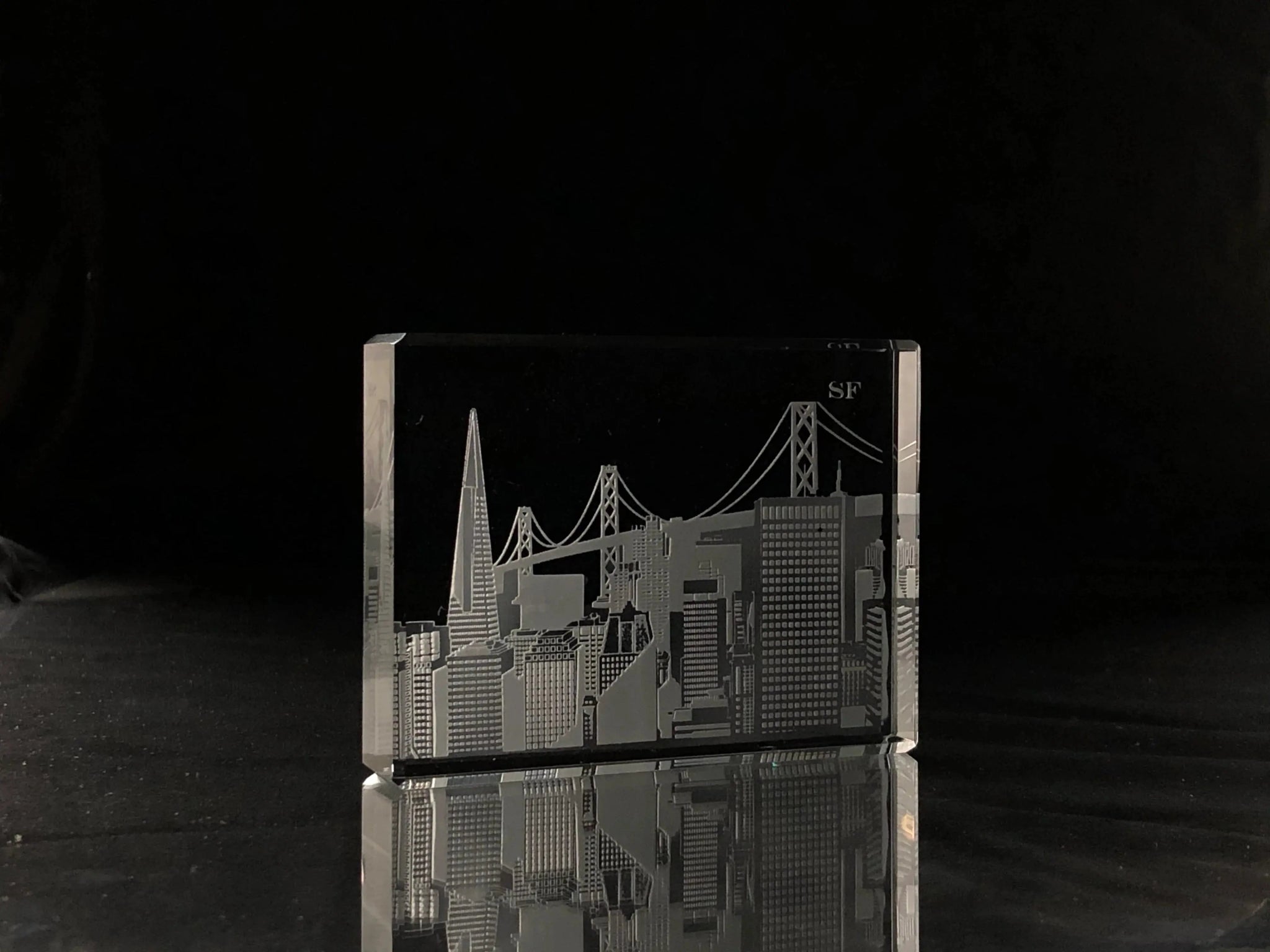 I Love San Francisco Skyline Paperweight Crystal House