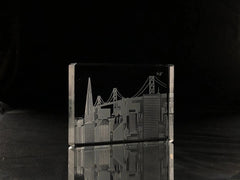 I Love San Francisco Skyline Paperweight Crystal House