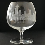 I Love Seattle Brandy Snifter