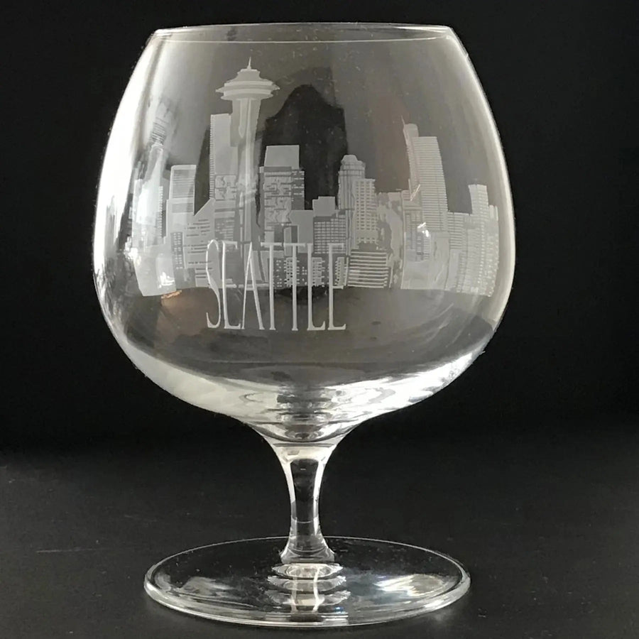 I Love Seattle Brandy Snifter