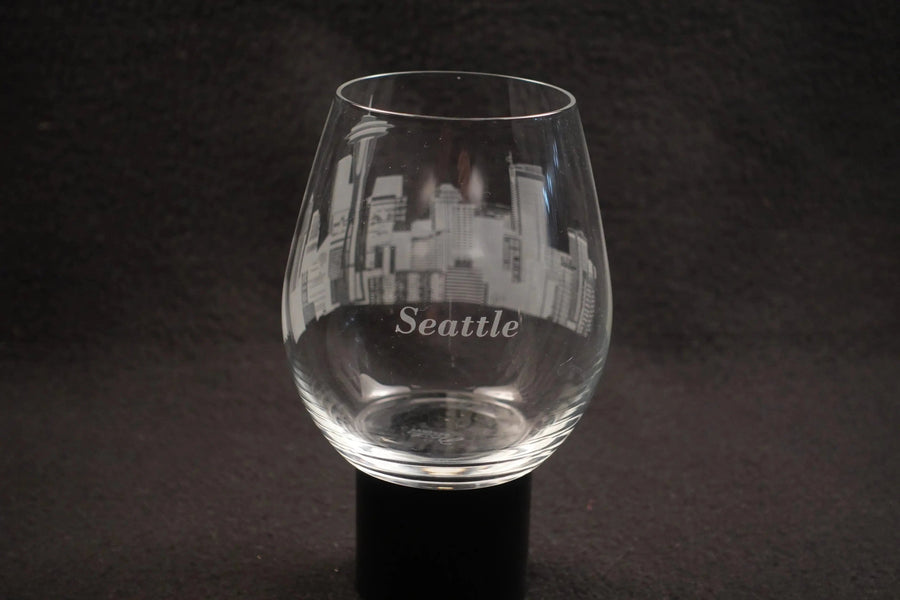 I Love Seattle Stemless Wine Glass
