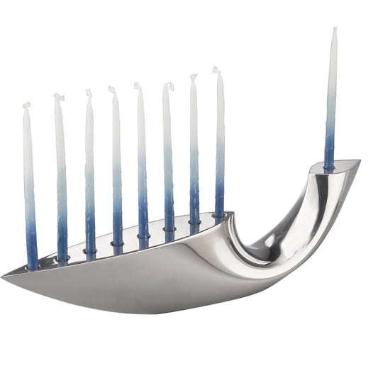 Illume Menorah Nambé elegant Hanukkah candle holder