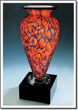 Indigo Monarch Athena Vase - 1741 Monarch Custom Glass