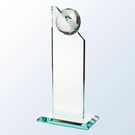 JADE GLASS WORLD GLOBE PINNACLE Crystal House - Prism