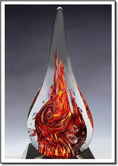 Kilauea Flame Tear drop - 1903 Monarch Custom Glass