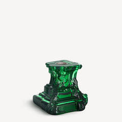 Rocky Baroque Candlestick Emerald Green Small Kosta Boda