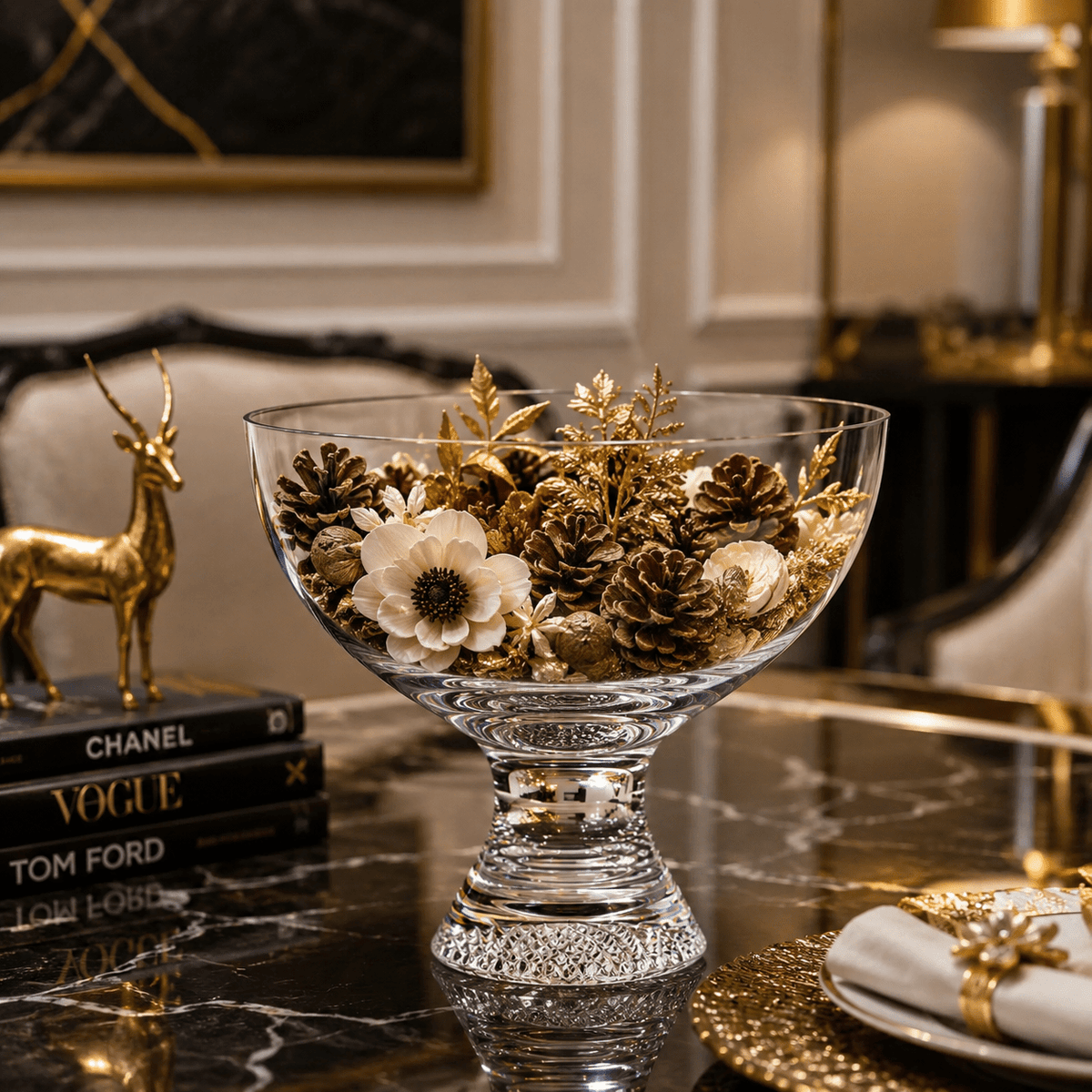 Kosta Boda Limelight Bowl on Foot – Luxury Table Decor & Premium Gift Kosta Boda - Crystal House