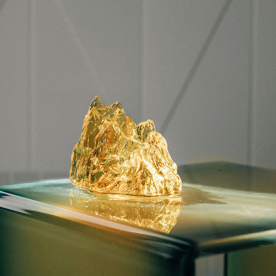 The Rock Votive Yellow Kosta Boda
