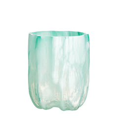 Crackle Vase Tall Jade Green Kosta Boda