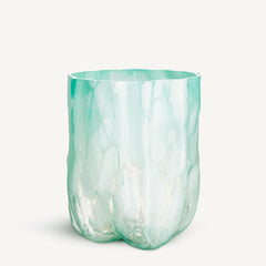 Crackle Vase Tall Jade Green Kosta Boda