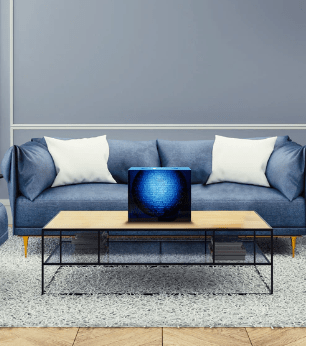 Kumara Vase in Blue by Jean - Marie Massaud 25 ex Daum - Crystal House