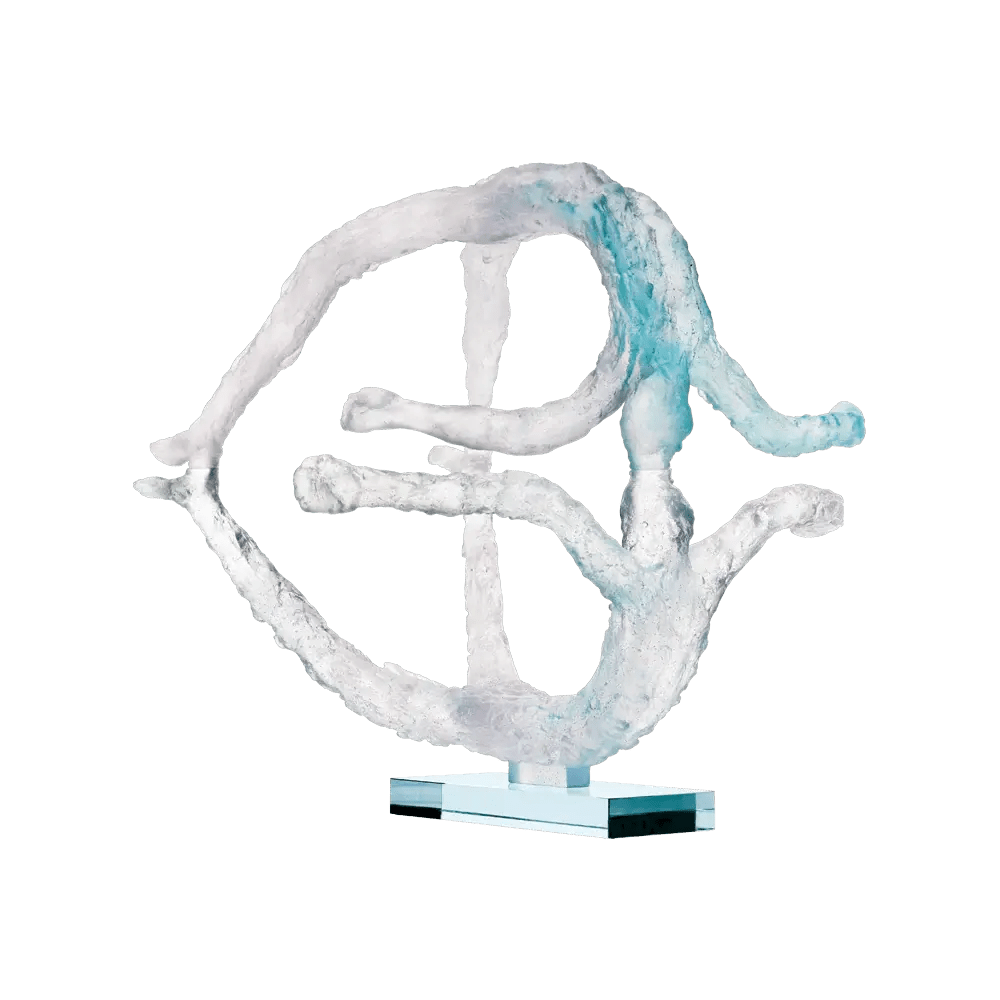 La Terre Blue by Louis Derbré 375 ex Daum