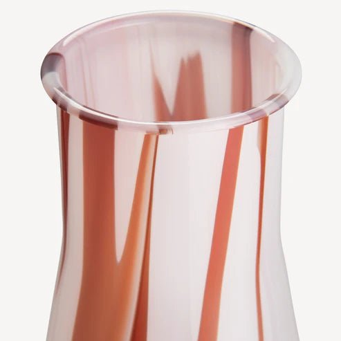 Lab Erlenmeyer Vase Red/White/Pink Kosta Boda - Crystal House