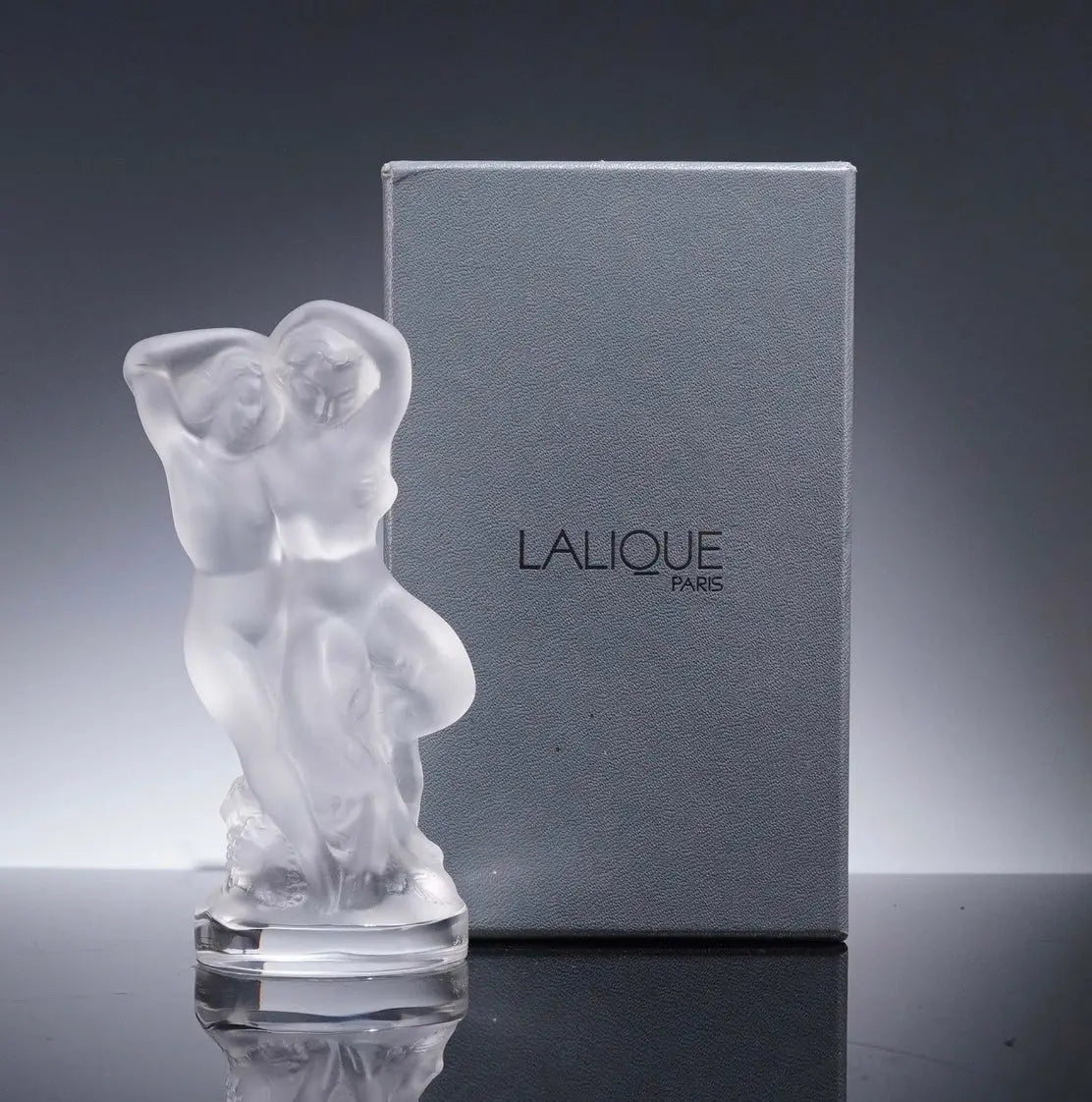 Lalique Crystal Figurine, La Faune, with Original Box Crystal House - Replacements