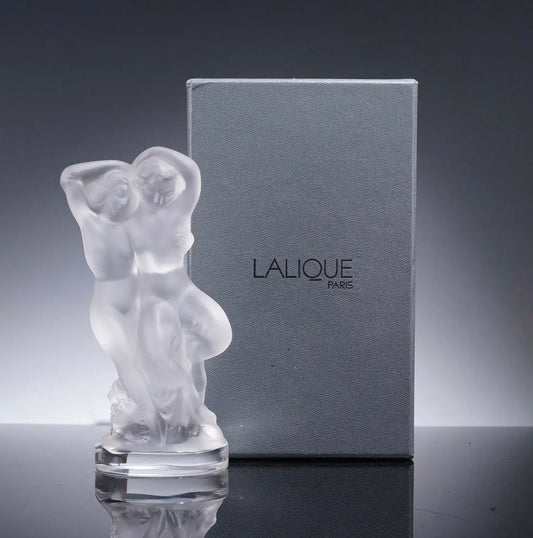 Lalique Crystal Figurine, La Faune, with Original Box Crystal House - Replacements