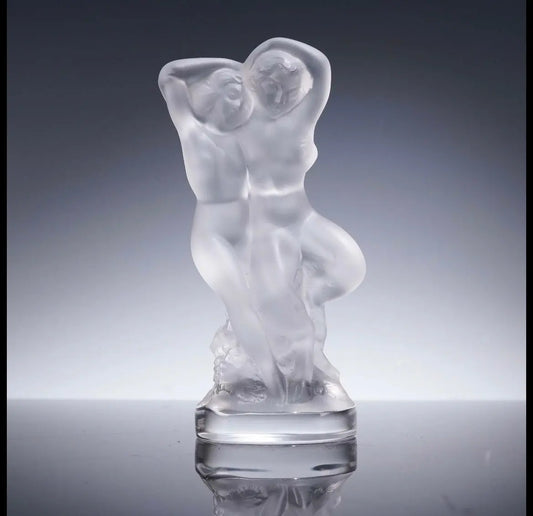 Lalique Crystal Figurine, La Faune, with Original Box Crystal House - Replacements