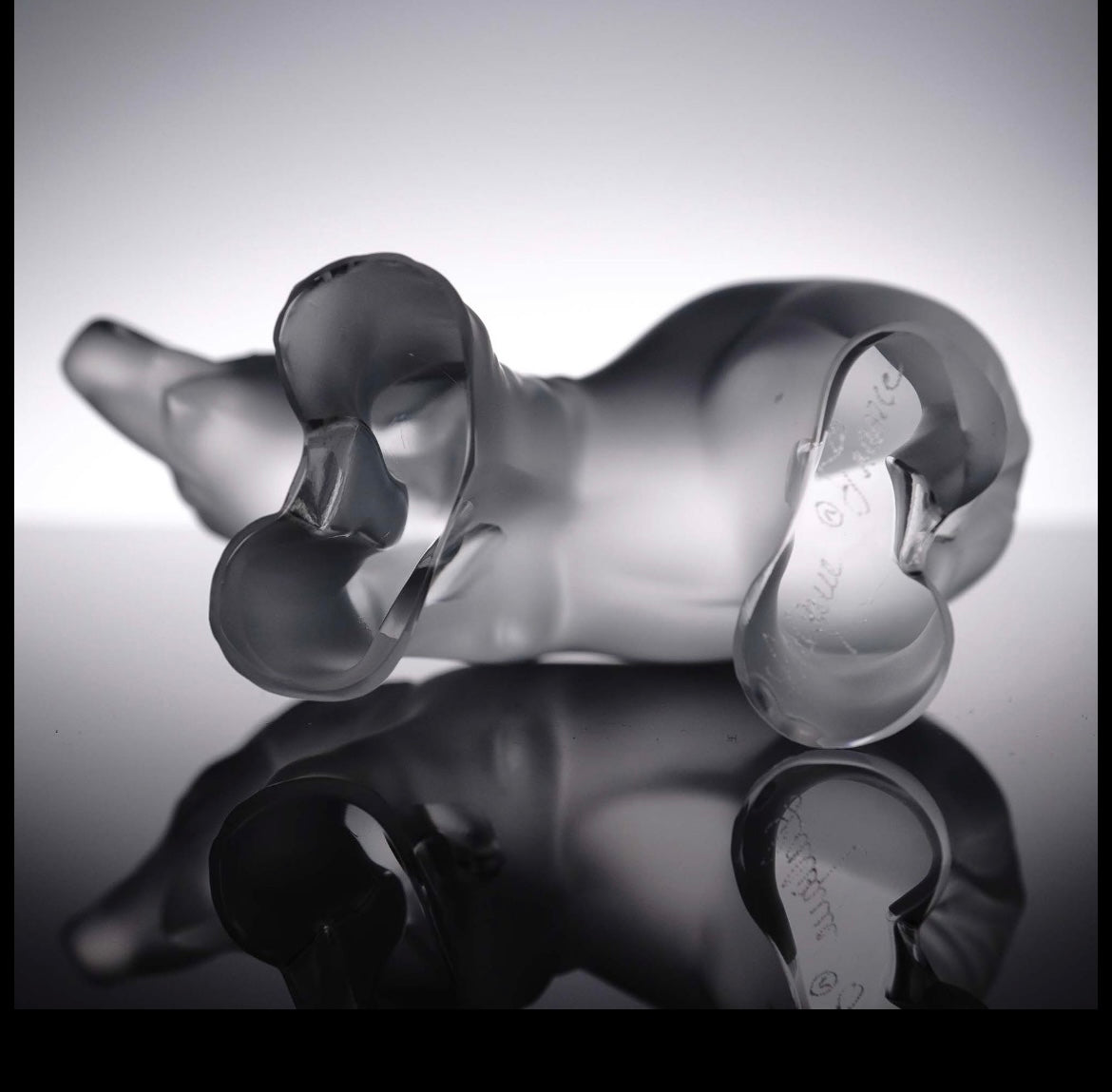 Lalique Crystal Paperweight, Timora - Elephant Baby Crystal House - Replacements