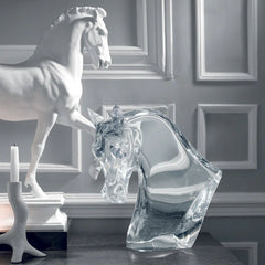 Lalique Horse's Head Crystal Sculpture – Luxury Wedding & Corporate Gift crystal - glass - trophies - and - awards – - Crystal House