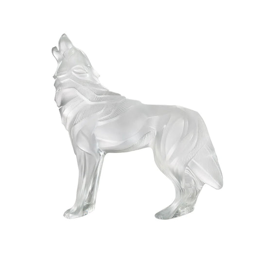 Lalique Wolf Crystal Sculpture – Luxury Wedding & Corporate Gift lalique - Crystal House