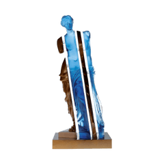 L'Ã‚me de VÃ©nus in Blue & Bronze by Arman 125 ex Daum