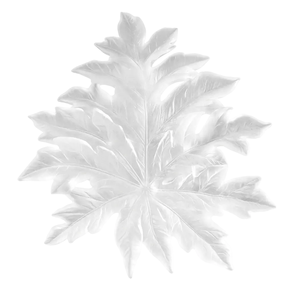 Large Bornéo Wall Leaf by Emilio Robba Daum