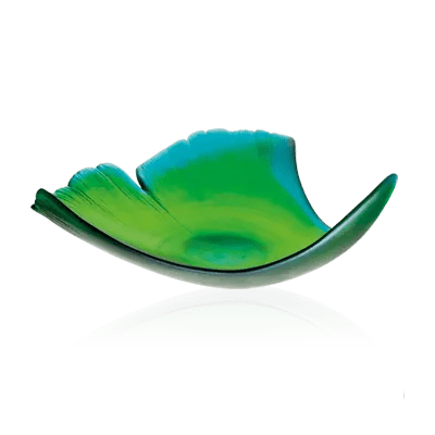 Large model amber Ginkgo leaf cutter Daum