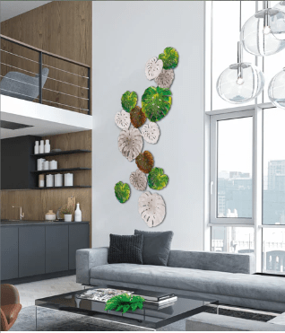 Large Monstera Wall Leaf in Green by Emilio Robba Daum - Crystal House